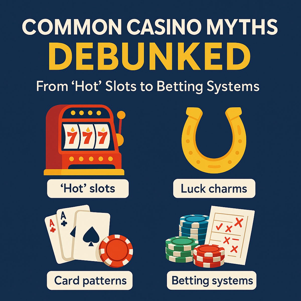 Common Casino Myths Debunked – From ‘Hot’ Slots to Betting Systems